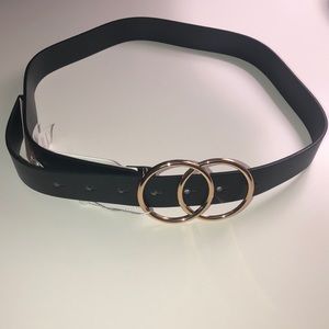 Black Double Ring Belt 💛